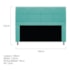 Kit Cabeceira e Calçadeira Munique 140 cm Casal Suede Azul Tiffany AM Decor