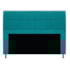 Kit Cabeceira e Calçadeira Munique 140 cm Casal Suede Azul Turquesa AM Decor