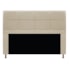 Kit Cabeceira e Calçadeira Munique 140 cm Casal Suede Bege AM Decor