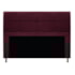 Kit Cabeceira e Calçadeira Munique 140 cm Casal Suede Bordô AM Decor