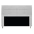 Kit Cabeceira e Calçadeira Munique 140 cm Casal Suede Branco AM Decor