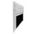 Kit Cabeceira e Calçadeira Munique 140 cm Casal Suede Branco AM Decor