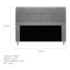 Kit Cabeceira e Calçadeira Munique 140 cm Casal Suede Cinza AM Decor