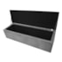 Kit Cabeceira e Calçadeira Munique 140 cm Casal Suede Cinza AM Decor