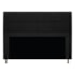 Kit Cabeceira e Calçadeira Munique 140 cm Casal Suede Preto AM Decor