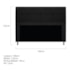 Kit Cabeceira e Calçadeira Munique 140 cm Casal Suede Preto AM Decor