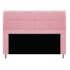 Kit Cabeceira e Calçadeira Munique 140 cm Casal Suede Rosa Bebê AM Decor