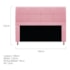 Kit Cabeceira e Calçadeira Munique 140 cm Casal Suede Rosa Bebê AM Decor