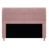 Kit Cabeceira e Calçadeira Munique 140 cm Casal Suede Rosê AM Decor