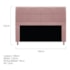 Kit Cabeceira e Calçadeira Munique 140 cm Casal Suede Rosê AM Decor