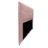Kit Cabeceira e Calçadeira Munique 140 cm Casal Suede Rosê AM Decor