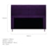 Kit Cabeceira e Calçadeira Munique 140 cm Casal Suede Roxo AM Decor