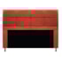 Kit Cabeceira e Calçadeira Munique 140 cm Casal Suede Terracota AM Decor