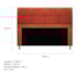 Kit Cabeceira e Calçadeira Munique 140 cm Casal Suede Terracota AM Decor