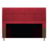 Kit Cabeceira e Calçadeira Munique 140 cm Casal Suede Vermelho AM Decor