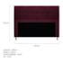 Kit Cabeceira e Calçadeira Munique 160 cm Queen Size Suede Bordô AM Decor