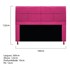 Kit Cabeceira e Calçadeira Munique 160 cm Queen Size Suede Pink AM Decor