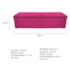 Kit Cabeceira e Calçadeira Munique 160 cm Queen Size Suede Pink AM Decor