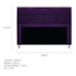 Kit Cabeceira e Calçadeira Munique 160 cm Queen Size Suede Roxo AM Decor