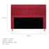 Kit Cabeceira e Calçadeira Munique 160 cm Queen Size Suede Vermelho AM Decor