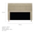 Kit Cabeceira e Calçadeira Munique 195 cm King Size Corano Bege AM Decor