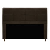 Kit Cabeceira e Calçadeira Munique 195 cm King Size Corano Marrom AM Decor