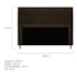 Kit Cabeceira e Calçadeira Munique 195 cm King Size Corano Marrom AM Decor