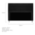 Kit Cabeceira e Calçadeira Munique 195 cm King Size Corano Preto AM Decor