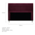 Kit Cabeceira e Calçadeira Munique 195 cm King Size Suede Bordô AM Decor