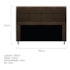 Kit Cabeceira e Calçadeira Munique 195 cm King Size Suede Marrom AM Decor
