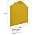 Kit Cabeceira e Calçadeira Queen Orlando P02 160 cm para cama Box Corano Amarelo - Amarena Móveis