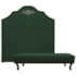 Kit Cabeceira e Calçadeira Queen Orlando P02 160 cm para cama Box Suede Verde - Amarena Móveis