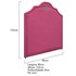 Kit Cabeceira e Calçadeira Solteiro Orlando P02 90 cm para cama Box Corano Pink - Amarena Móveis