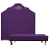 Kit Cabeceira e Calçadeira Solteiro Orlando P02 90 cm para cama Box Suede Roxo - Amarena Móveis