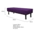 Kit Cabeceira e Calçadeira Solteiro Orlando P02 90 cm para cama Box Suede Roxo - Amarena Móveis