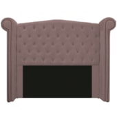 Kit Cabeceira e Calçadeira Veneza 140 cm Casal Linho Rosê - Amarena Moveis