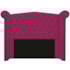 Kit Cabeceira e Calçadeira Veneza 140 cm Casal Suede Pink - Amarena Moveis