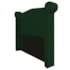 Kit Cabeceira e Calçadeira Veneza 140 cm Casal Suede Verde - Amarena Moveis