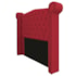 Kit Cabeceira e Calçadeira Veneza 140 cm Casal Suede Vermelho - Amarena Moveis