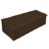 Kit Cabeceira Estofada Mel Cama Box King 195 cm mais Calçadeira Baú Mel com Capitonê Suede Marrom para Quarto - AM Decor