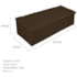 Kit Cabeceira Estofada Mel Cama Box King 195 cm mais Calçadeira Baú Mel com Capitonê Suede Marrom para Quarto - AM Decor