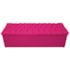 Kit Cabeceira Estofada Mel Cama Box King 195 cm mais Calçadeira Baú Mel com Capitonê Suede Pink para Quarto - AM Decor