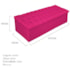 Kit Cabeceira Estofada Mel Cama Box King 195 cm mais Calçadeira Baú Mel com Capitonê Suede Pink para Quarto - AM Decor