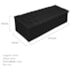 Kit Cabeceira Estofada Mel Cama Box King 195 cm mais Calçadeira Baú Mel com Capitonê Suede Preto para Quarto - AM Decor