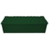 Kit Cabeceira Estofada Mel Cama Box King 195 cm mais Calçadeira Baú Mel com Capitonê Suede Verde para Quarto - AM Decor