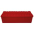 Kit Cabeceira Estofada Mel Cama Box King 195 cm mais Calçadeira Baú Mel com Capitonê Suede Vermelho para Quarto - AM Decor