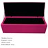 Kit Cabeceira Estofada Mel Cama Box Queen 160 cm mais Calçadeira Baú Mel com Capitonê Suede Pink para Quarto - AM Decor