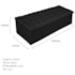 Kit Cabeceira Estofada Mel Cama Box Queen 160 cm mais Calçadeira Baú Mel com Capitonê Suede Preto para Quarto - AM Decor