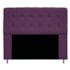 Kit Cabeceira Estofada Mel Cama Box Queen 160 cm mais Calçadeira Baú Mel com Capitonê Suede Roxo para Quarto - AM Decor