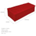 Kit Cabeceira Estofada Mel Cama Box Queen 160 cm mais Calçadeira Baú Mel com Capitonê Suede Vermelho para Quarto - AM Decor